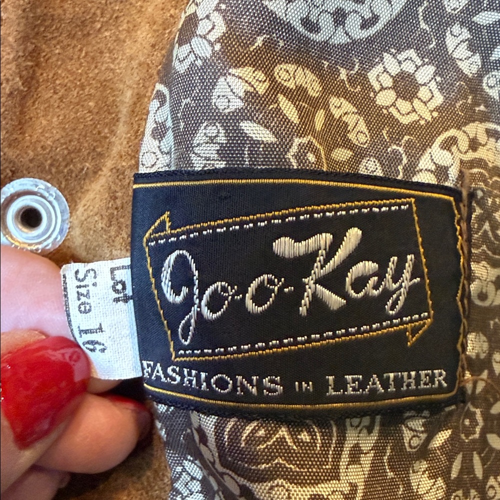 JOO KAY KIDS VINTAGE GENUINE SUEDE LEATHER FRINGE JACKET - Picture 4 of 9